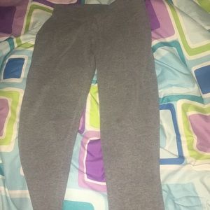 Grey pink leggings